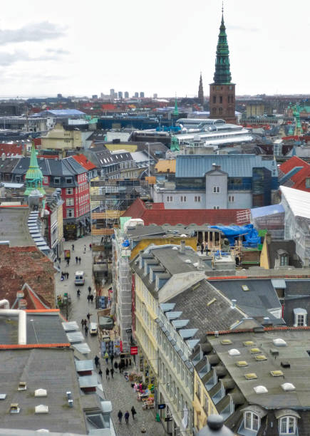 istock Copenhagen rooftops, from the round tower in the city centre 1152865549