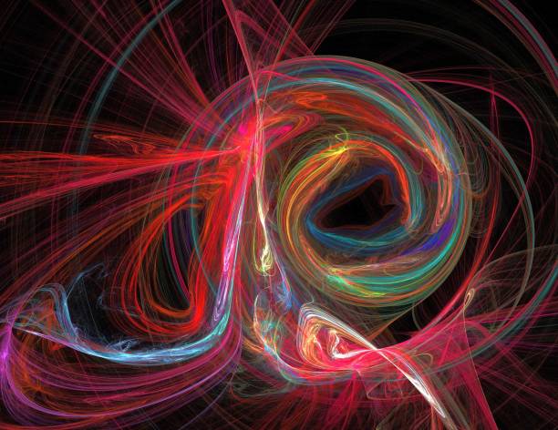 istock image of one Digital Fractal on Black Color 1152865939
