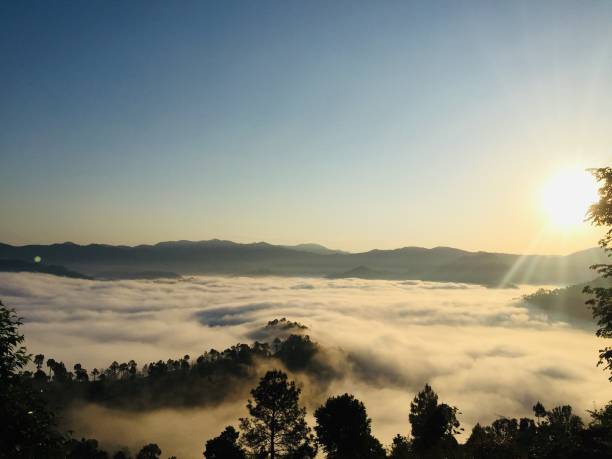istock view of low clouds seen from above with sunrise 1152868745