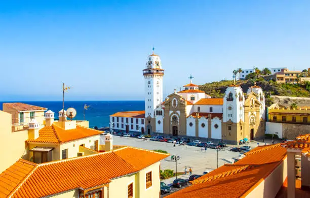 Photo of beautiful Basilica de Candelaria church Tenerife, Canary Islands, Spain