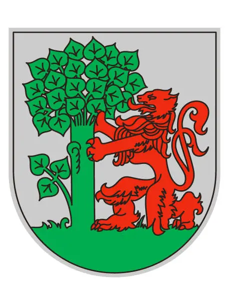 Vector illustration of Coat of Arms of Latvian City of Liepaja