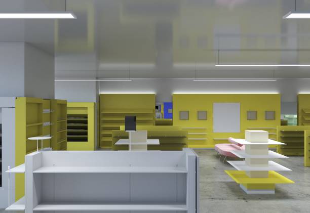 istock shop, store, shopping mall, interior visualization, 3D illustration 1152875840