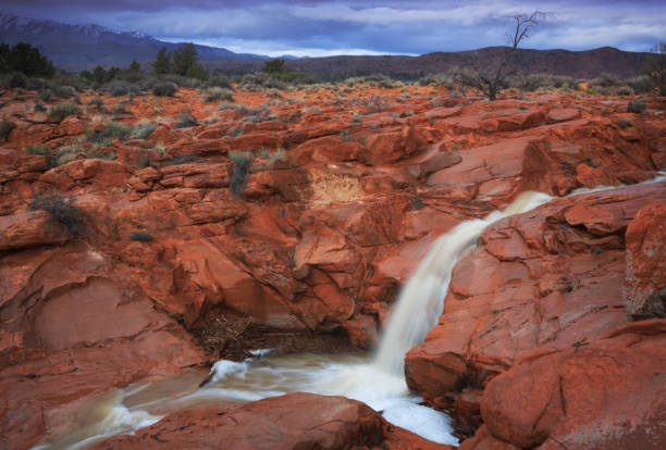 Gunlock Utah Cascata - foto stock