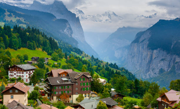 istock Mountain village in Alps 1152888599