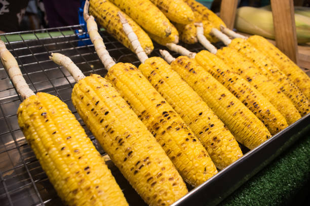 istock Delicious grilled sweet corns 1152889004