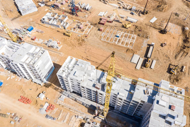 istock city construction site. aerial top view 1152894852