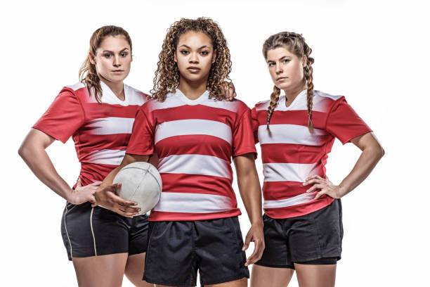 istock Three Female Rugby Players Studio 1152895345