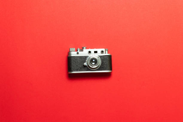istock Travel accessories on a red background. 1152897388