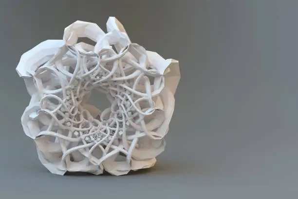 Photo of Solid 3D fractal.