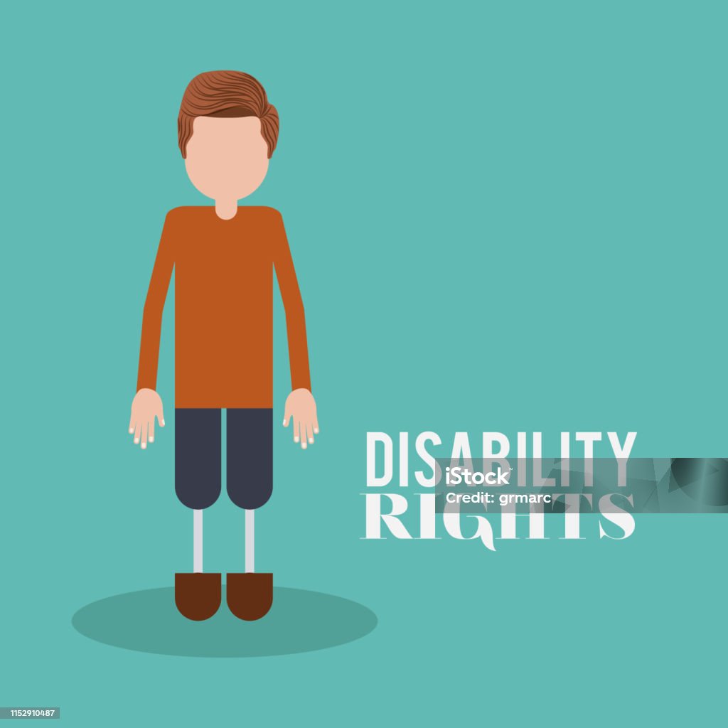 Disability Rights Design Disability Rights Design Vector Illustration Stock Illustration ...
