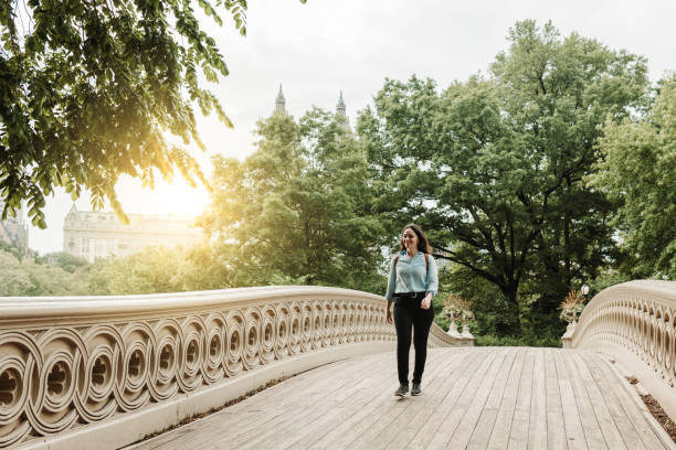 istock Young woman traveling in Central Park 1152913897