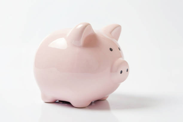 istock Pink piggy bank isolated on white background 1152915156