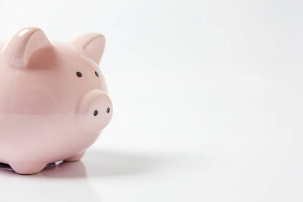 istock Pink piggy bank isolated on white background 1152915168