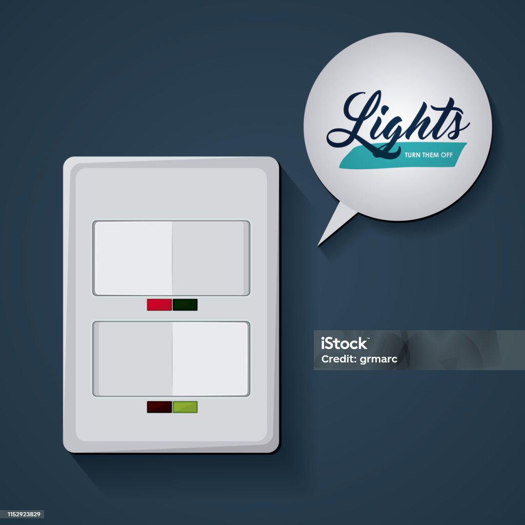 Vector Light Switch Light Switch Design Stock Illustration - Download Image Now ...