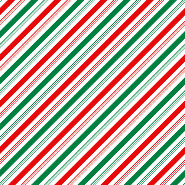 candy cane csíkok varratmentes minta - cukorpálca témájú stock illusztrációk