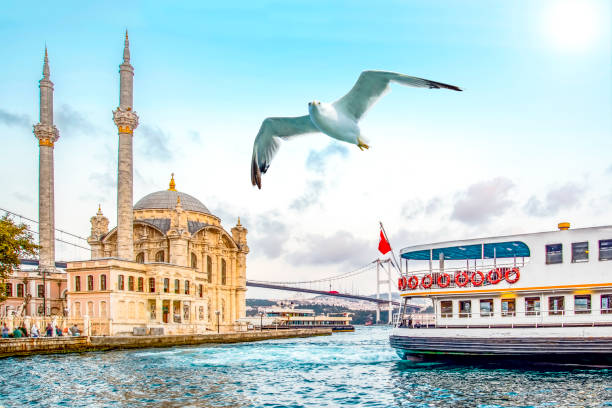 istock Ortakoy mosque and Bosphorus bridge, Istanbul, Turkey 1152924247