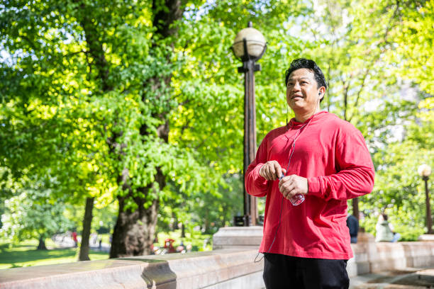 istock Mature Hispanic Man Running in Central Park 1152930379