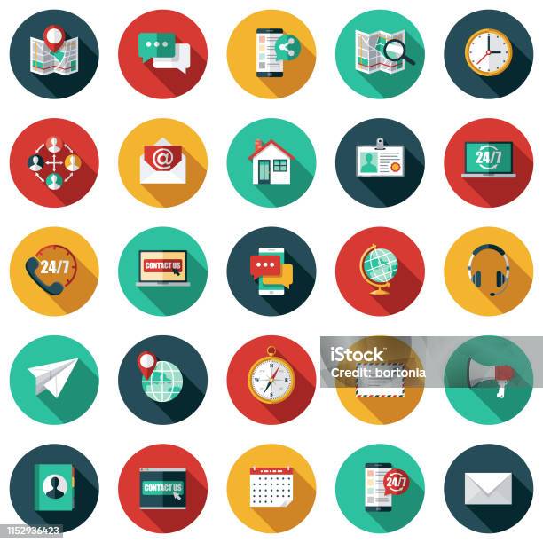 Customer Service Icon Set Stock Illustration - Download Image Now - Icon, Color Image, Communication