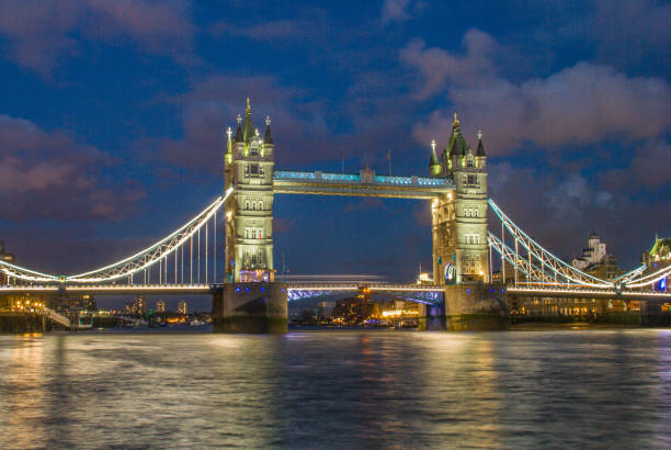 istock Tower bridge at night, London. 1152937776