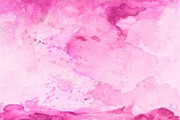 istock Pink watercolor background on a white paper 1152939921