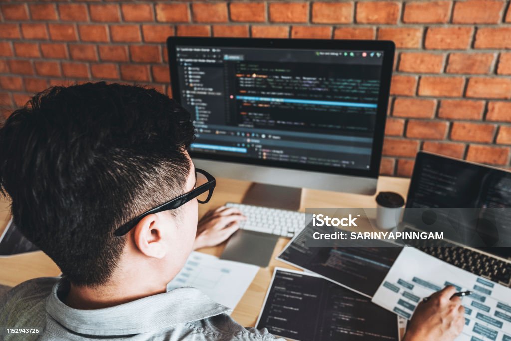 Developing Programmer Development Website Design And Coding ...