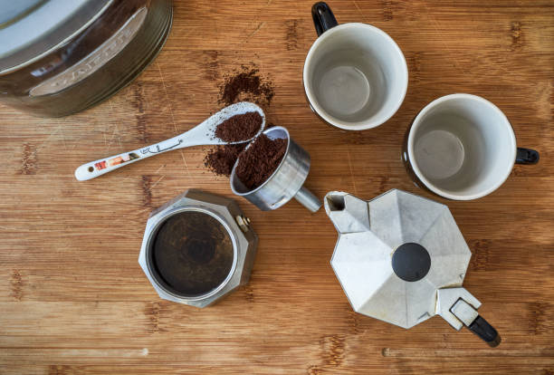 istock Preparation of mocha for ground coffee 1152944711