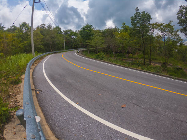 istock Curved road of the mountain 1152945622