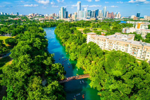 istock Over Barton Creek Bridge Austin Texas Summer Sunshine 1152946376