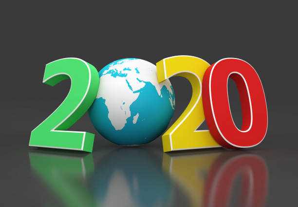 istock New Year 2020 Creative Design Concept with Earth globe 1152947819