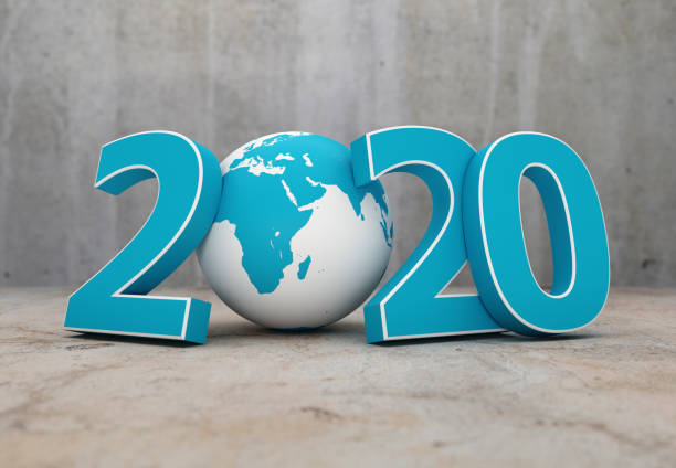 istock New Year 2020 Creative Design Concept with Earth globe 1152947863
