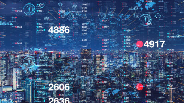 istock Society and information concept. Business analytics. 1152951178