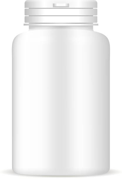 istock Pills bottle in white color. Medical drug package 1152954734