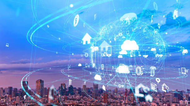 istock Global communication network concept. Smart city. Internet of Things. 1152954877