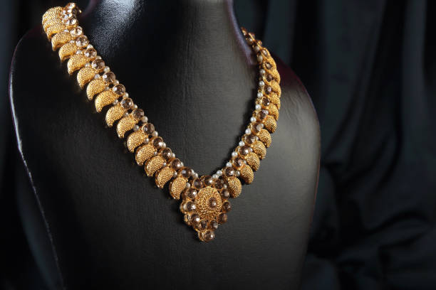 istock Indian Traditional Gold Necklace 1152961452