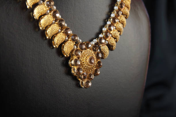 istock Indian Traditional Gold Necklace 1152961457