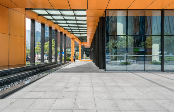 istock Empty floor and modern office building ,shenzhen,china 1152966583