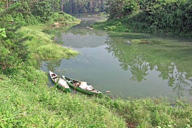 istock Anchored Fishing Canoes 1152969514
