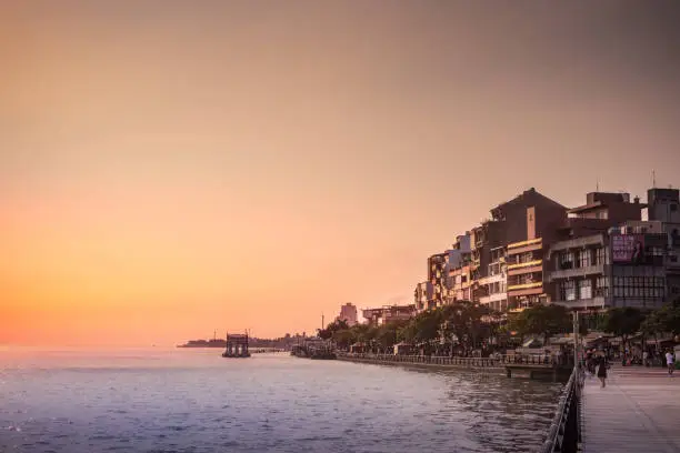 Tamsui Ferryboat Wharf is well known for its beautiful sunsets and seafood, and is also a great place for a walk along the riverfront.