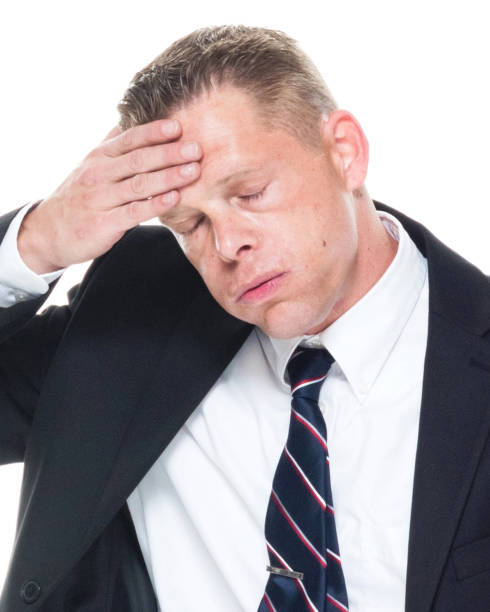 istock Businessman is wiping forehead 1152977508