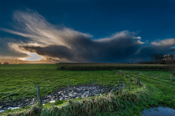 istock Threatening clouds in the western skies 1152978832