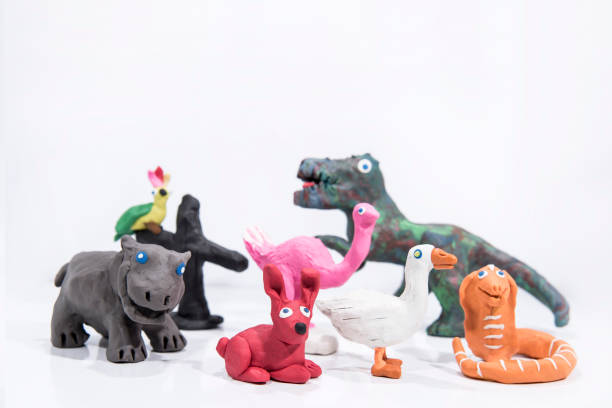istock Plasticine artwork. Handmade camel. Abstract isolated photo. 1152981407