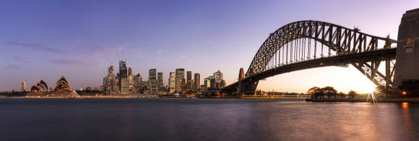 istock Sydney CBD and the Harbour Bridge at the sunset 1153004213