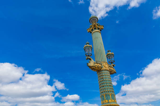 istock Lamp posts at Place de la Concorde in Paris 1153014169