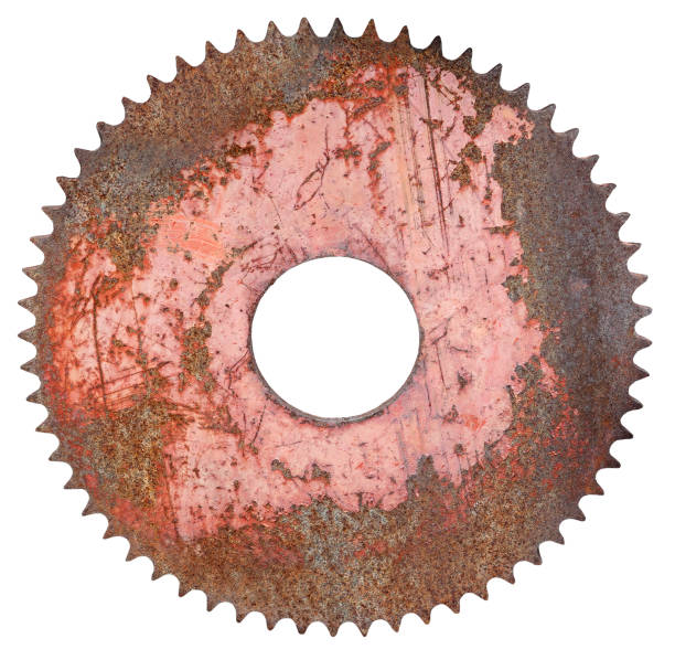 istock Gear wheel vintage rusty spare machinery part 1153015325