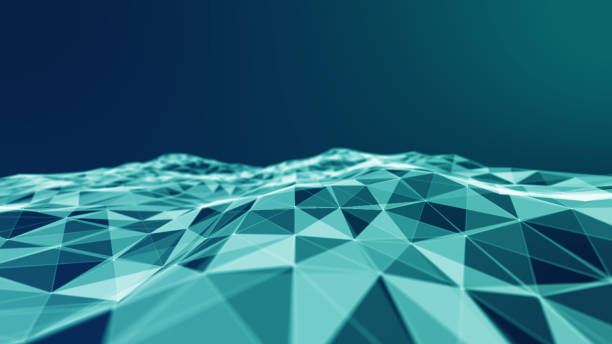 istock Abstract 3d Illuminated distorted Mesh Sphere . Neon Sign . Futuristic Technology HUD Element . Elegant Abstract Destroyed Sphere . Big data visualization . 1153018750