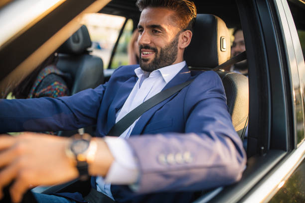 istock Going on a business trip by a car 1153020077