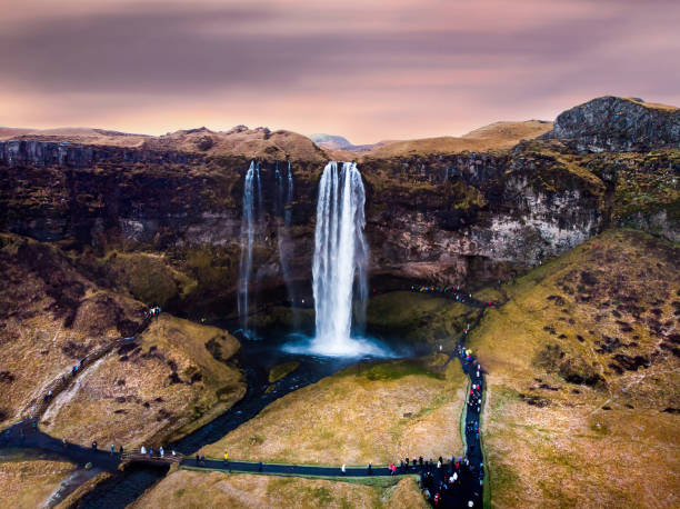 istock Seljalandsfoss waterfall scenic spot in Iceland famous 1153020593