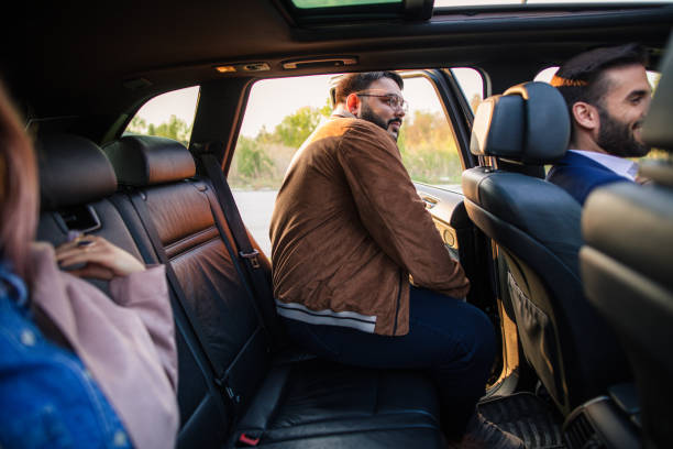 istock Friends traveling by a car 1153020950