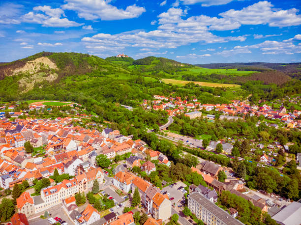 istock City Kahla in Thuringia Germany with forest and mountains 1153025469