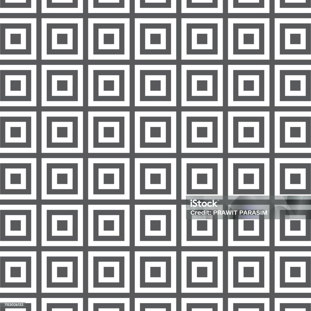 Vector Pattern Repeating Geometric Tiles With Square Elements Stock ...